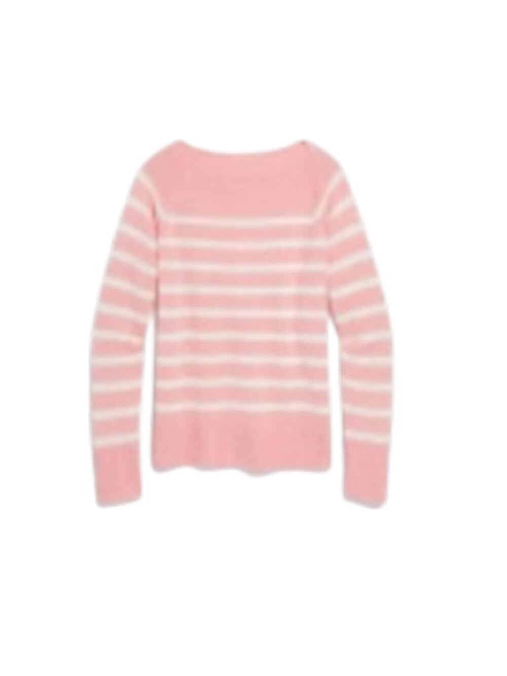 Vineyard Vines Caley Stripe Sweater Womens Small Pink White Cashmere Linen Knit - Picture 2 of 12